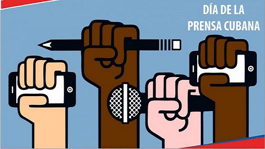 Elogia Díaz-Canel labor de la prensa cubana en la Revolución