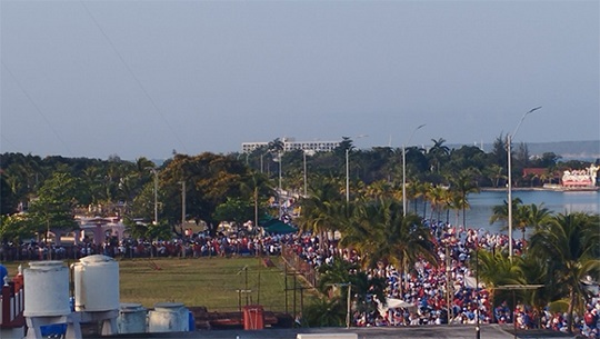 Masiva movilización este 1 de Mayo en Cienfuegos por la unidad y defensa de la Patria