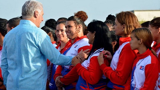 Cuba a los Centroamericanos con bandera, Mijaín marca país