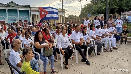 Desarrollan acto conmemorativo en saludo al 26 de Julio en Palmira (+Fotos)