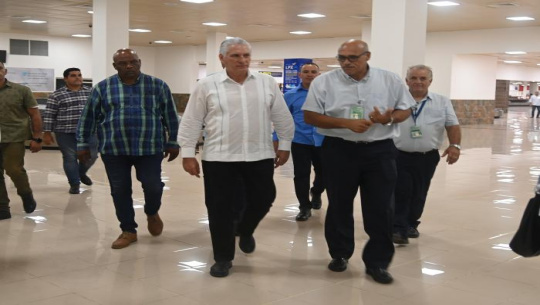 Díaz-Canel visitó la Empresa Eléctrica de La Habana y otros lugares de impacto para el país