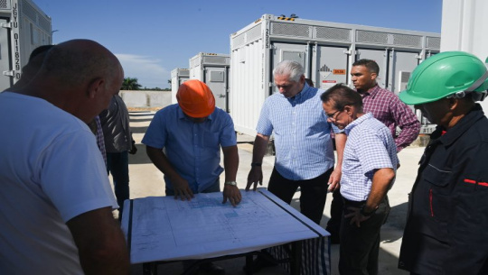 Visita Díaz-Canel fuente de abasto de Paso Seco, punto estratégico para el bombeo de agua a La Habana