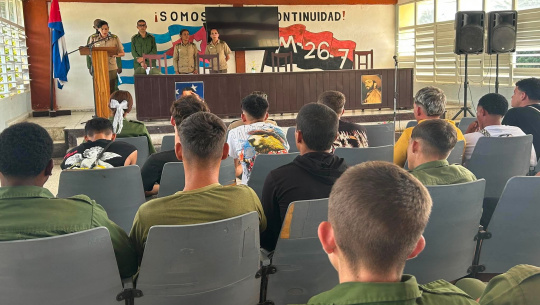 Licencian a jóvenes del servicio militar en Cienfuegos