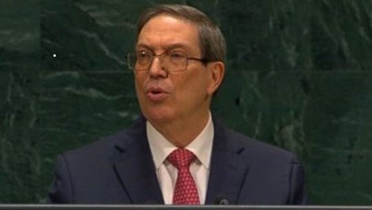 ONU: Cuba denuncia el bloqueo energético de EEUU y alerta sobre el avance del expansionismo