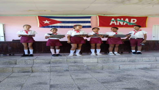 Rinden tributo a mártires de Bárbaros en CPA que lleva su nombre en Cienfuegos